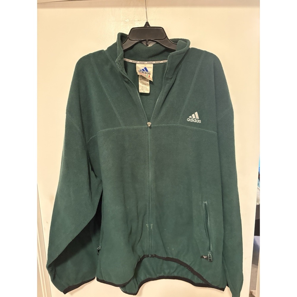 Vintage Adidas Zip Up Fleece Jacket Size XL